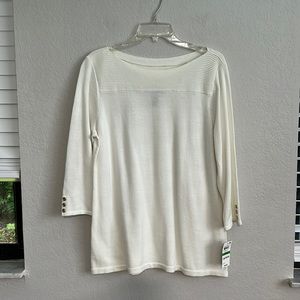 Ballet neck light sweater